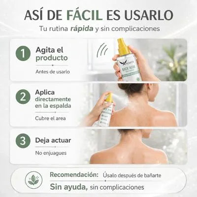 Spray Tratamiento - Para Acné y Manchas en Espalda y Pecho + 2 Regalos GRATIS