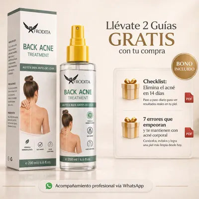 Spray Tratamiento - Para Acné y Manchas en Espalda y Pecho + 2 Regalos GRATIS